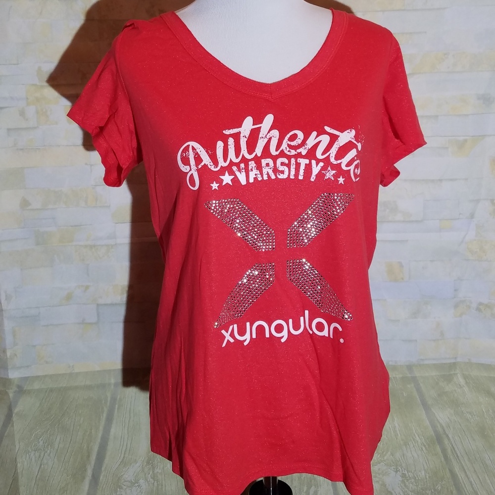 NWT Xyngular V Neck Sparkle Tee